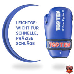 TOP TEN Pointfighter Point Fighter | Wettkampfhandschuhe | Kickboxen | WAKO Approved