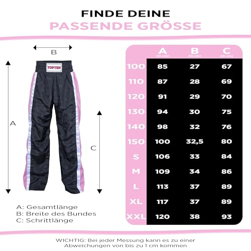 TOP TEN Kickboxhose Mesh | Pointfighting | Leicht- und Vollkontakt Kickboxen | WAKO
