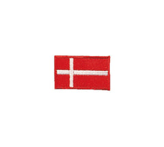 Sewn badges national flags