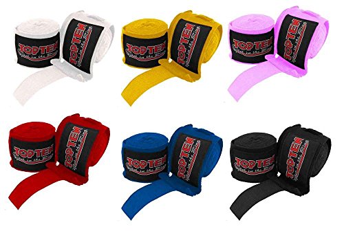 TOP Ten Boxbandagen 2,5 Meter ROT Box-Bandagen elastisch