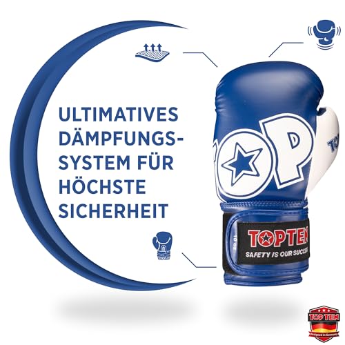 TOP TEN Boxhandschuhe NK3 | Trainingshandschuhe zum Boxen | Sparring Gloves | 10 oz