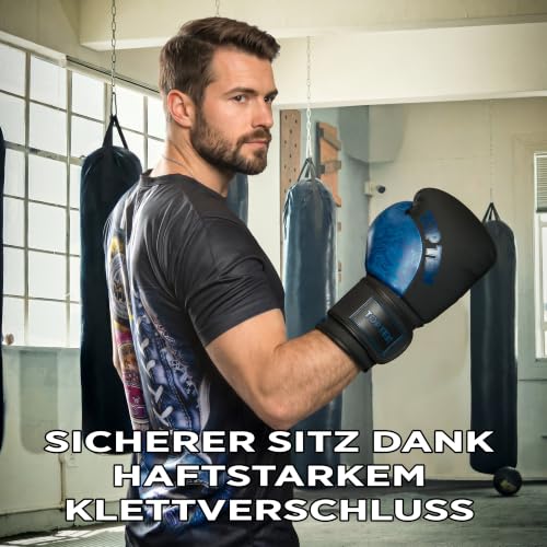 TOP TEN Boxhandschuhe Männer & Frauen Dragon – Hochwertige Box-Handschuhe für Training & Sparring, MLP-Mehrschichtpolsterung & Daumenschutz, strapazierfähiges Kunstleder, 10oz, 12oz, 14oz, 16 oz