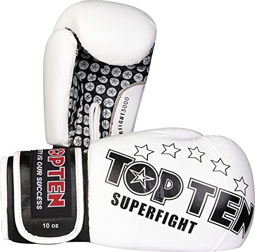 Top Ten Boxhandschuh Superfight 3000 weiss 10oz