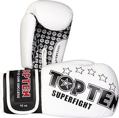 Top Ten Boxhandschuh Superfight 3000 weiss 10oz