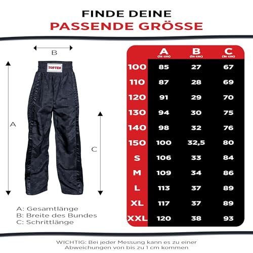 TOP TEN Kickboxhose Mesh | Pointfighting | Leicht- und Vollkontakt Kickboxen | WAKO