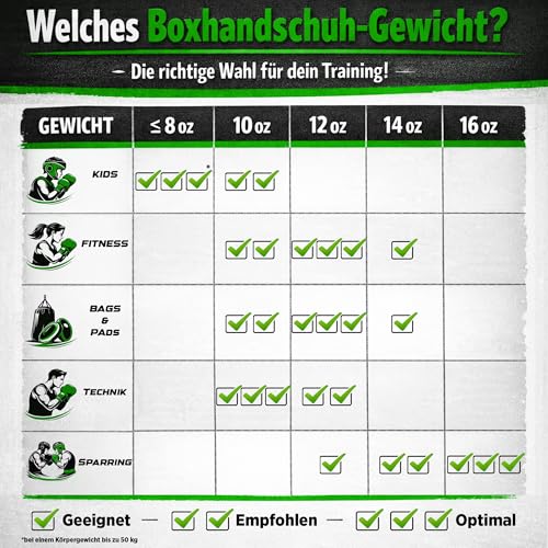 TOP TEN Boxhandschuhe Männer & Frauen Prism – Professionelle Box Handschuhe Herren mit dämpfendem PPS-Foam Padding für maximalen Schutz & Dämpfung – Premium Ausrüstung für Boxen 8oz, 10oz, 12oz