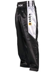 Satinhose schwarz/gold