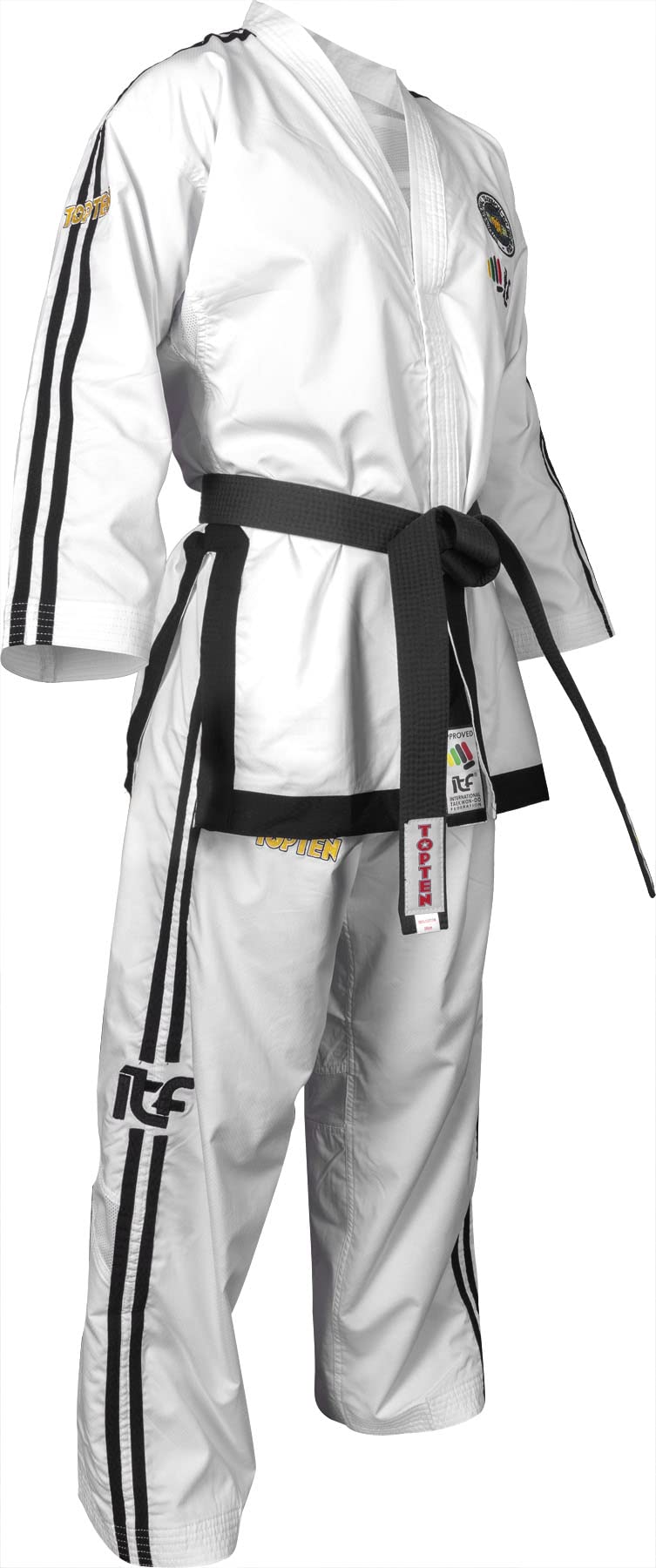 TOP TEN Taekwon-Do Grandmaster Dobok „Premium Gold“ (7. - 9. Dan) (ITF Approved)