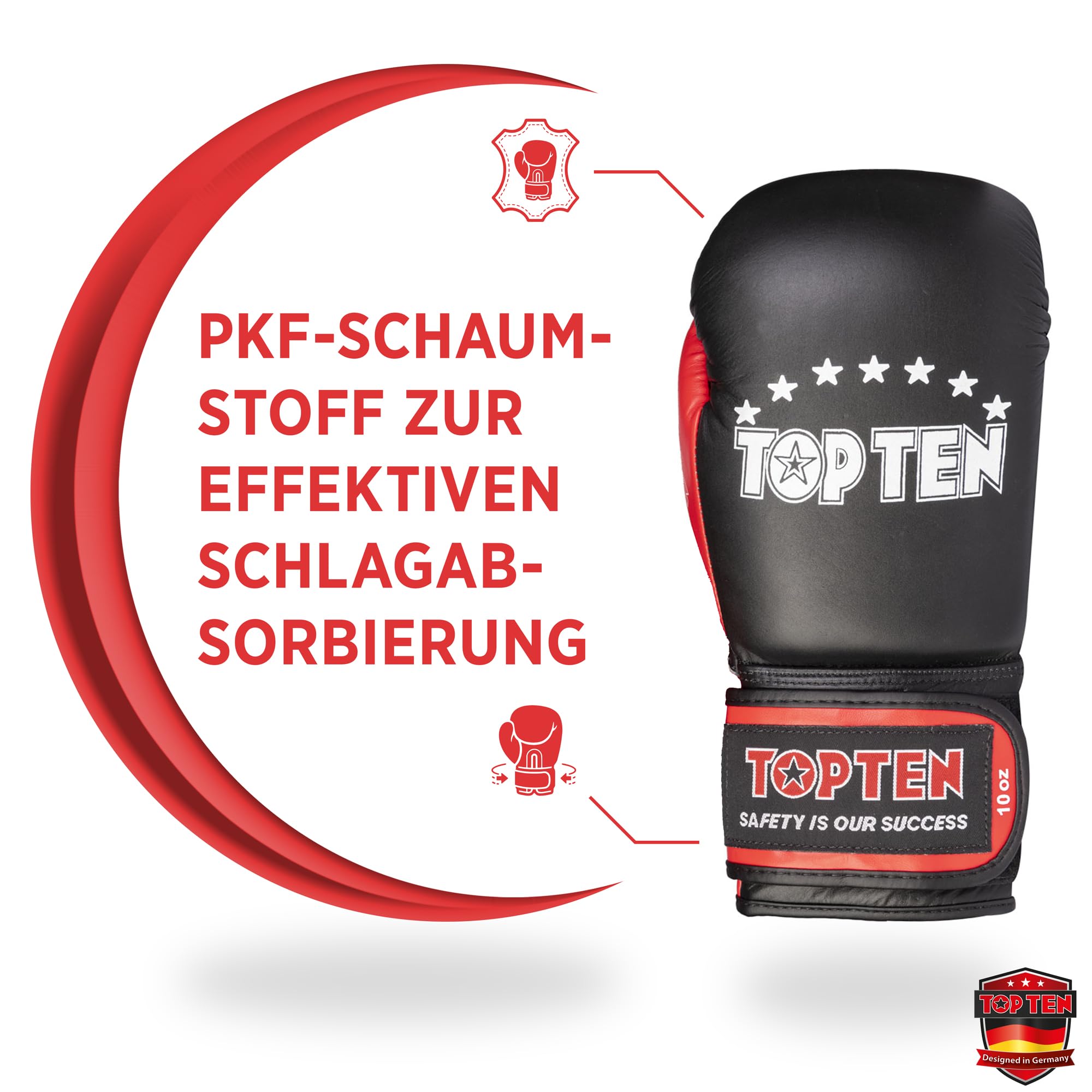 TOP TEN Boxhandschuhe Top Ten| Trainingshandschuhe | Sparring Gloves | Material-Mix