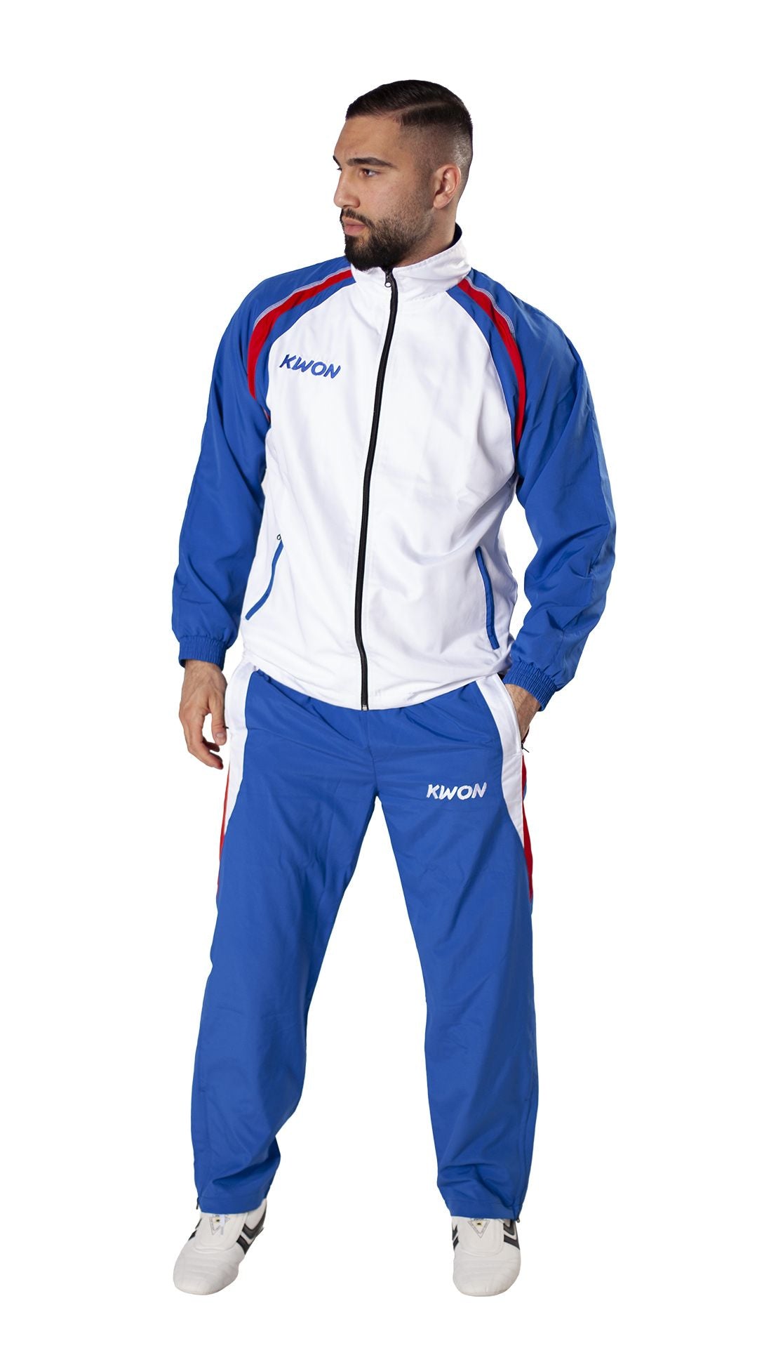 Trainingsanzug Endurance blau/weiß