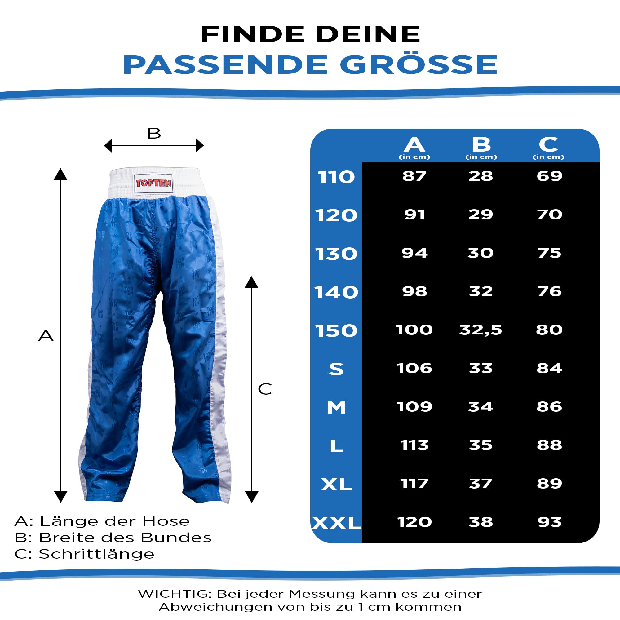 TopTen Unisex Kickboxing-Hose Classic