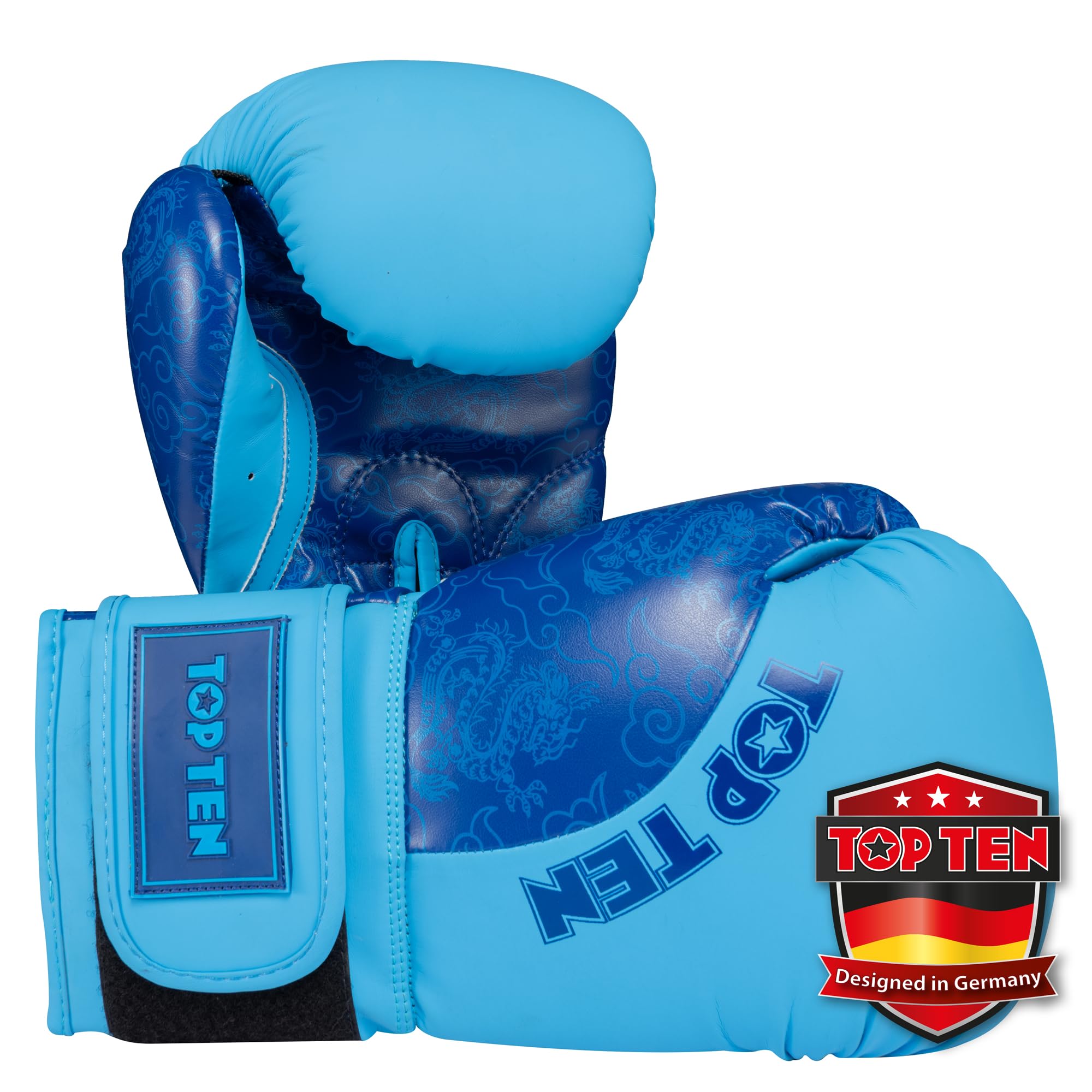 TOP TEN Boxhandschuhe Männer & Frauen Dragon – Hochwertige Box-Handschuhe für Training & Sparring, MLP-Mehrschichtpolsterung & Daumenschutz, strapazierfähiges Kunstleder, 10oz, 12oz, 14oz, 16 oz