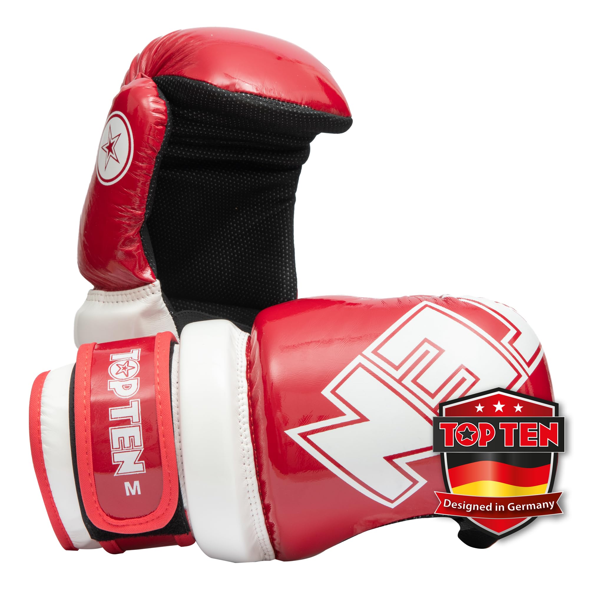 TOP TEN Pointfighter Glossy Block | Kickbox-Handschuhe | WAKO Approved | Original TOP TEN