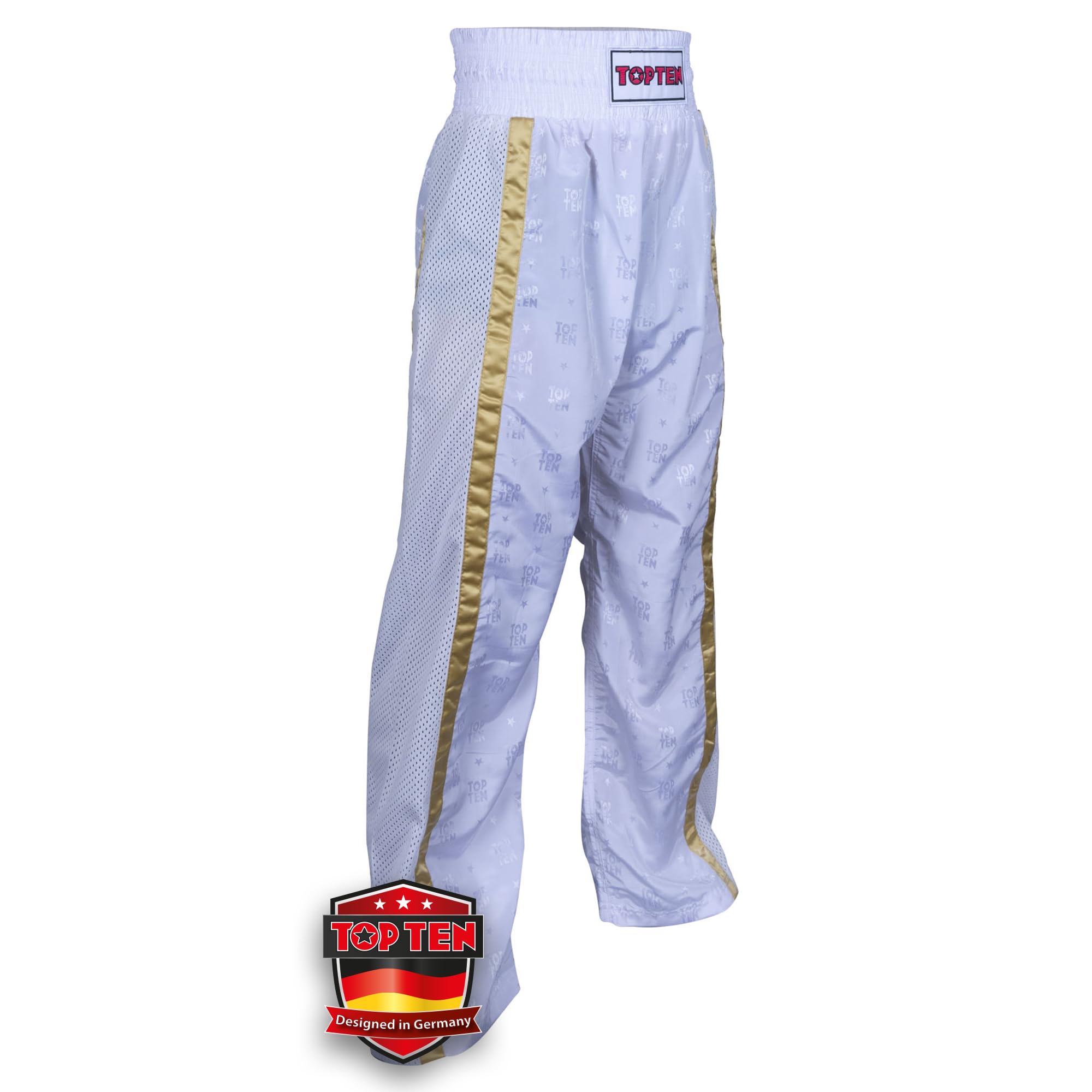 TOP TEN Kickboxhose Mesh | Pointfighting | Leicht- und Vollkontakt Kickboxen | WAKO