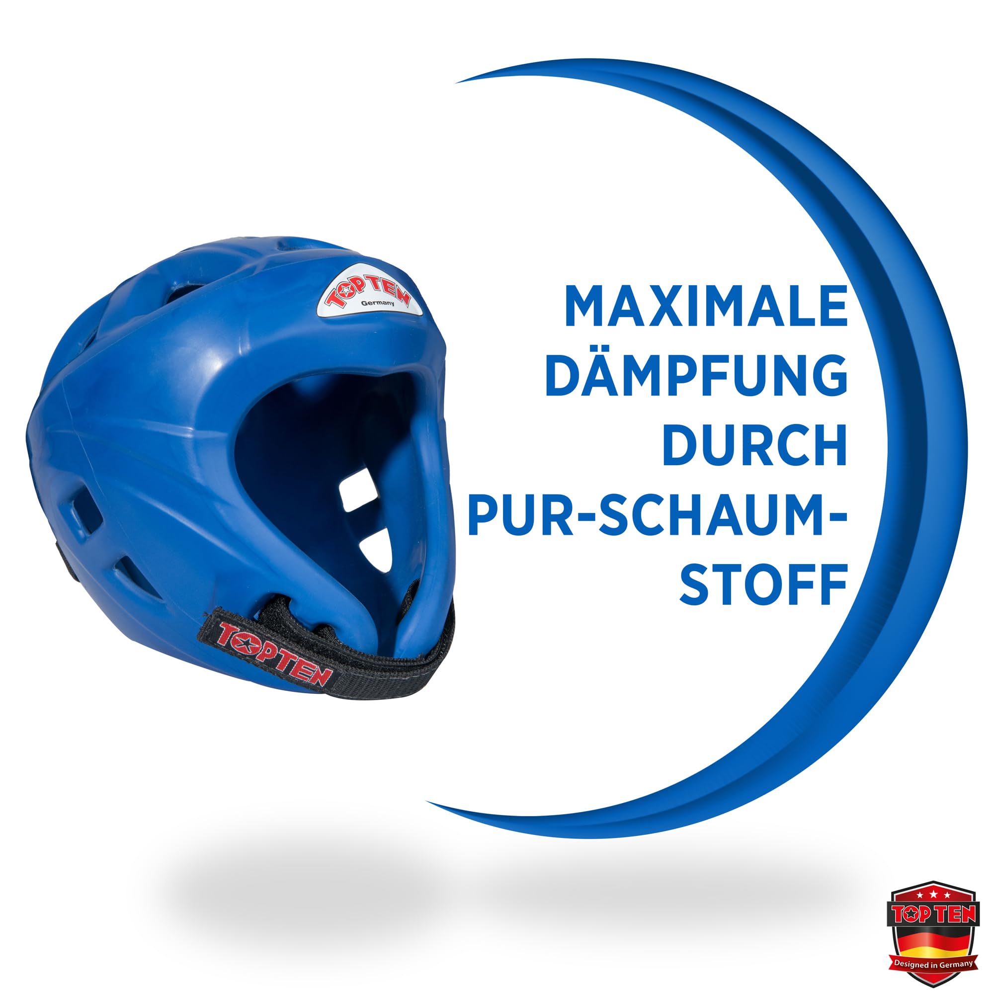 TOP TEN Kopfschutz Avantgarde |WAKO Approved | ITF Approved | Kickboxen | TKD