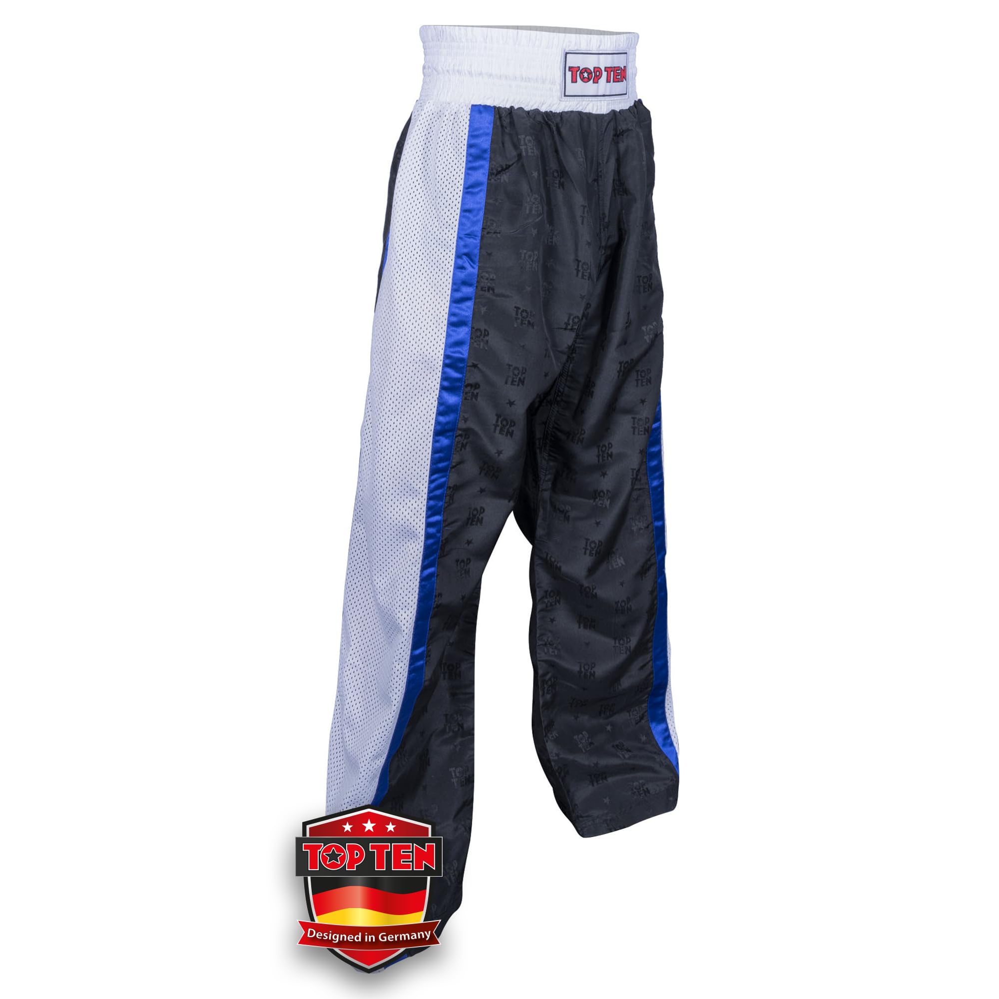TOP TEN Kickboxhose Mesh | Pointfighting | Leicht- und Vollkontakt Kickboxen | WAKO