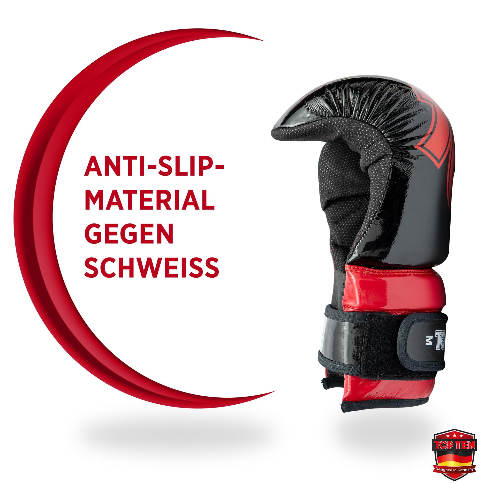 TOP TEN Pointfighter Glossy Block | Kickbox-Handschuhe | WAKO Approved | Original TOP TEN