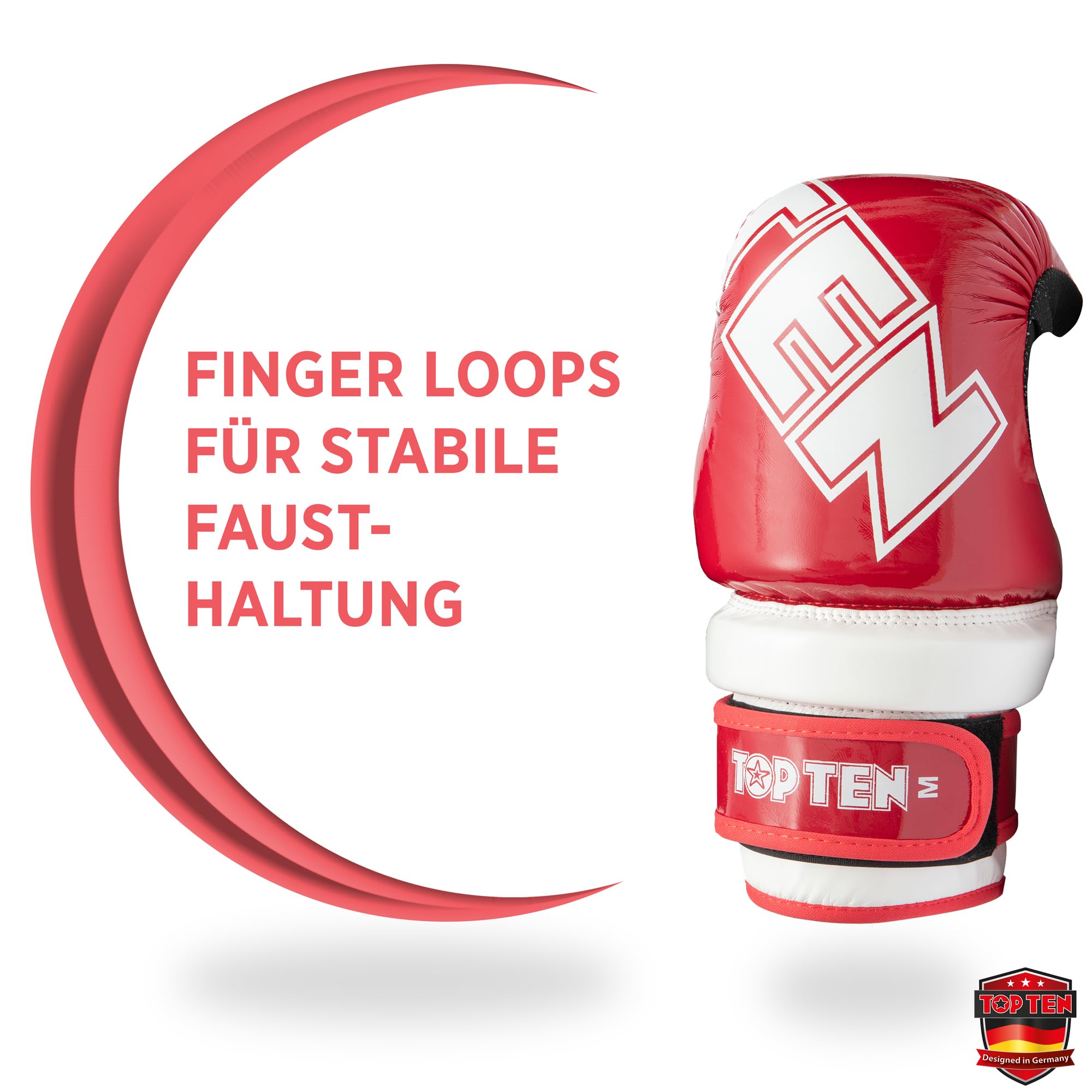 TOP TEN Pointfighter Glossy Block | Kickbox-Handschuhe | WAKO Approved | Original TOP TEN