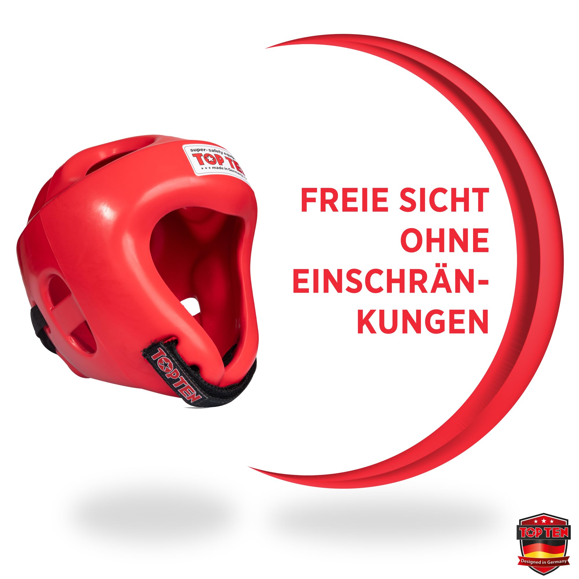 TOP TEN Kopfschutz Competition Fight | Kampfsport-Protektor | Kickboxen | Taekwon-Do