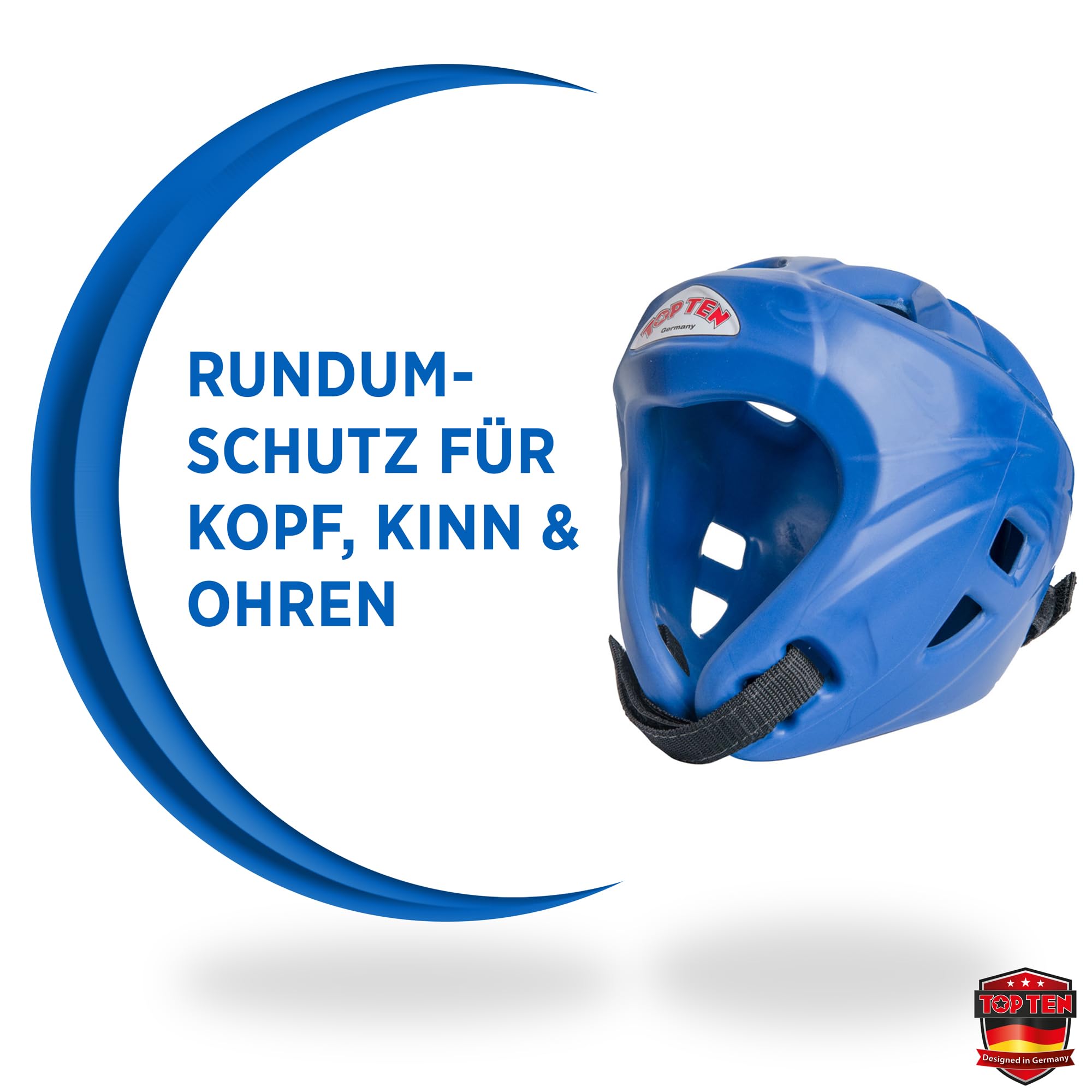 TOP TEN Kopfschutz Avantgarde |WAKO Approved | ITF Approved | Kickboxen | TKD