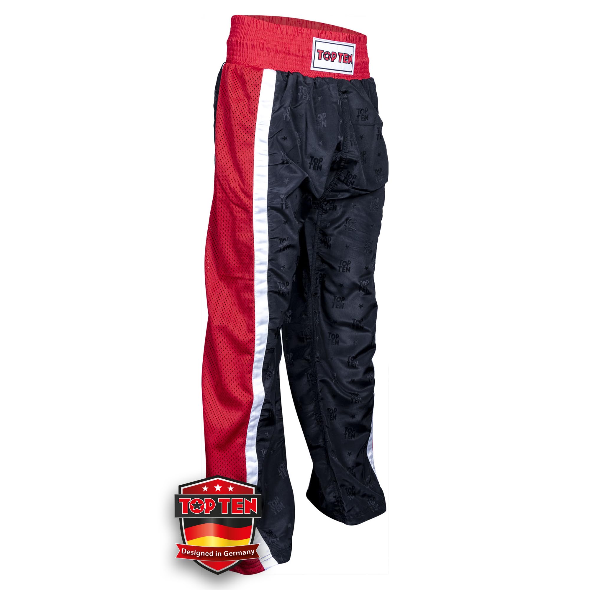 TOP TEN Kickboxhose Mesh | Pointfighting | Leicht- und Vollkontakt Kickboxen | WAKO