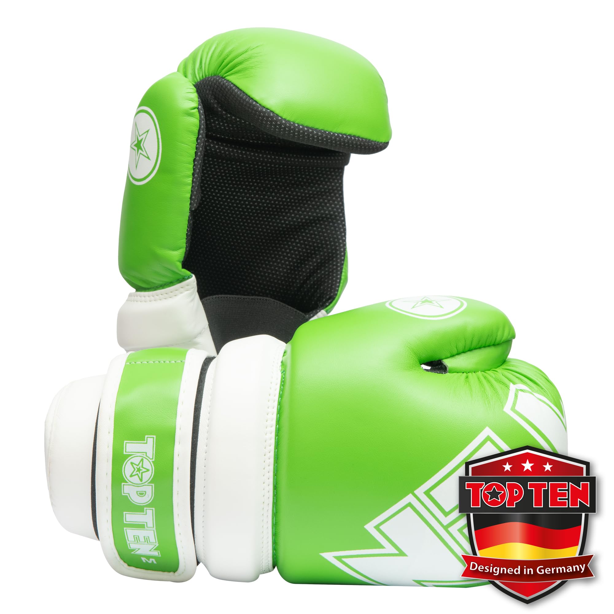 TOP TEN Pointfighter Glossy Block | Kickbox-Handschuhe | WAKO Approved | Original TOP TEN