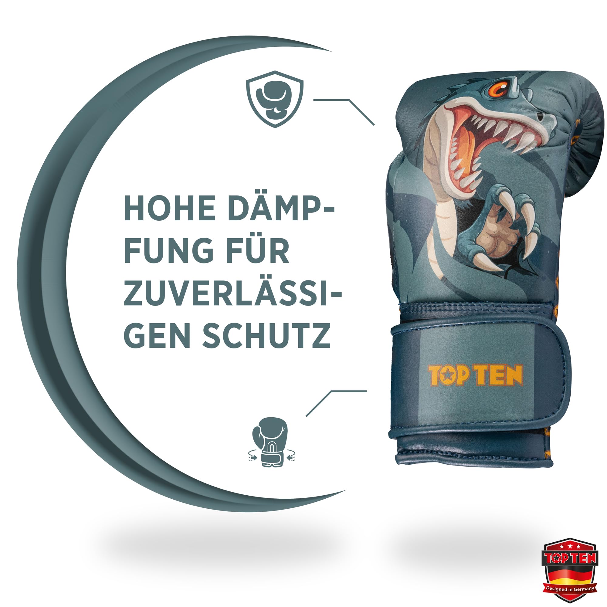 TOP TEN Boxhandschuhe für Kinder T-Iron | Kinderboxhandschuhe | 4-8 oz