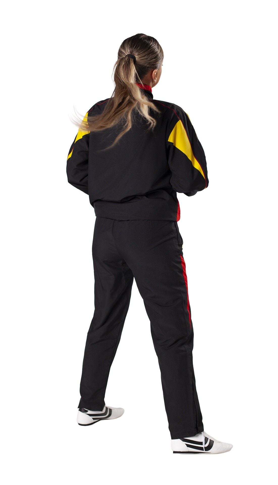 Trainingsanzug Performance Micro schwarz/rot/gelb