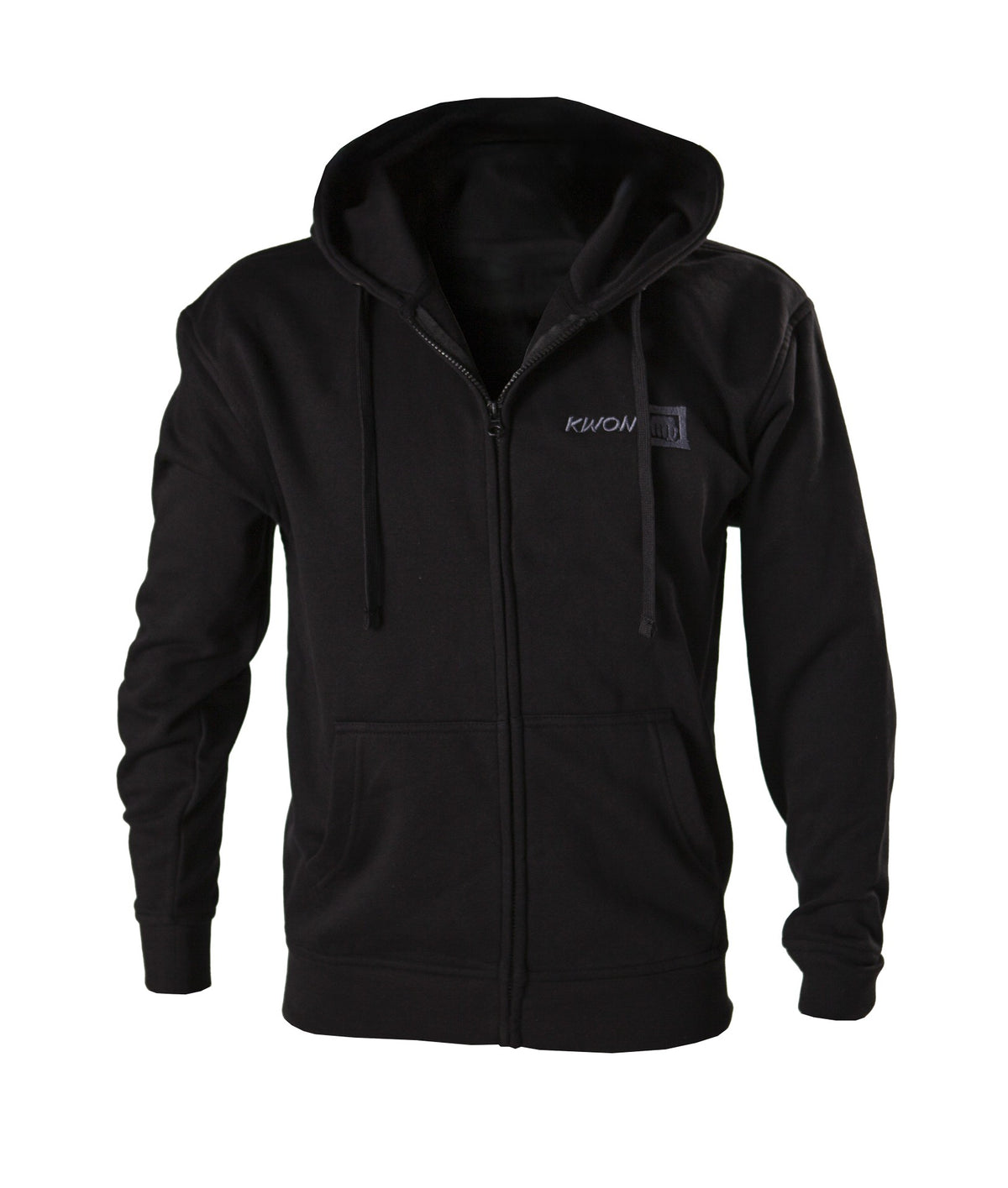Zip Hoody black with KWON logo