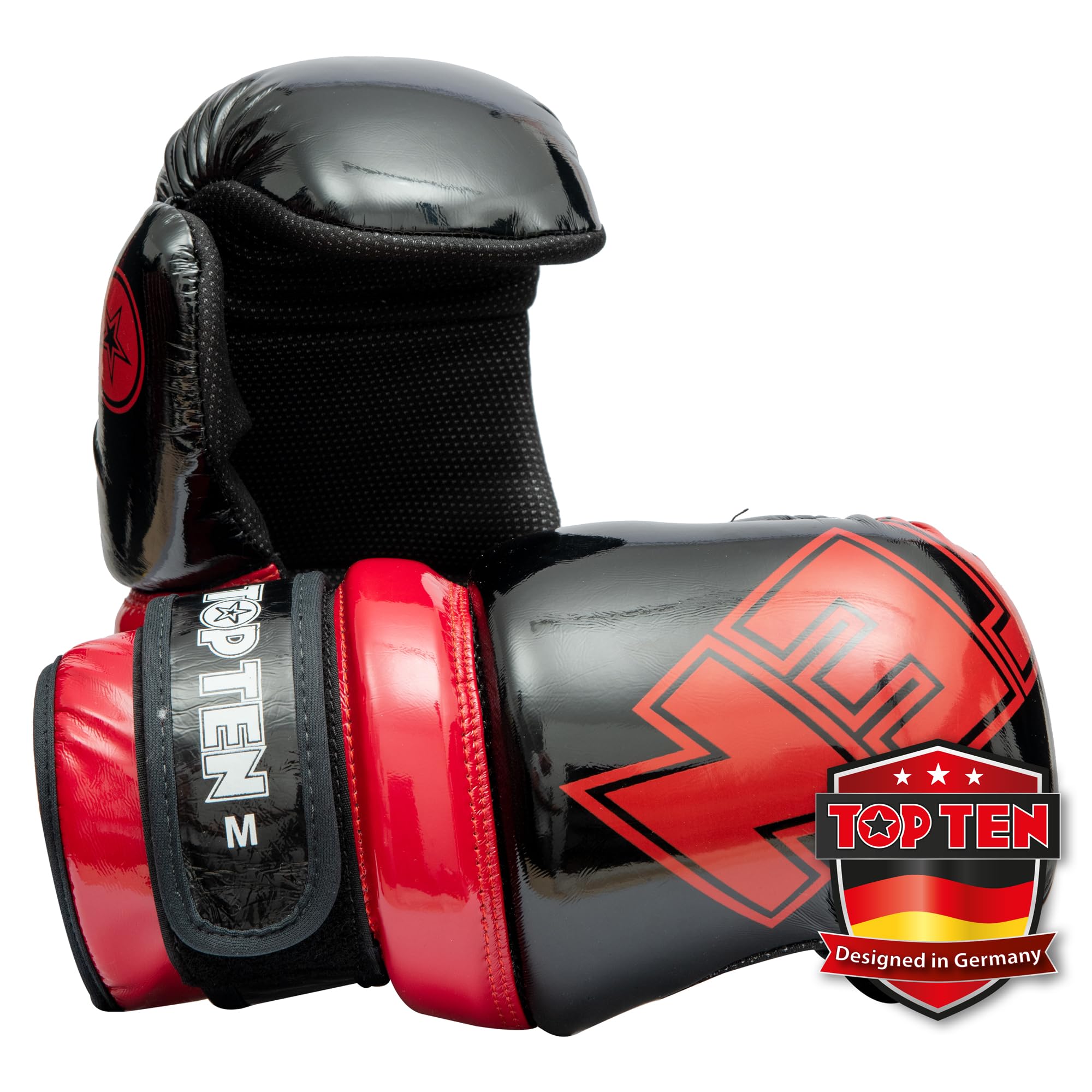 TOP TEN Pointfighter Glossy Block | Kickbox-Handschuhe | WAKO Approved | Original TOP TEN