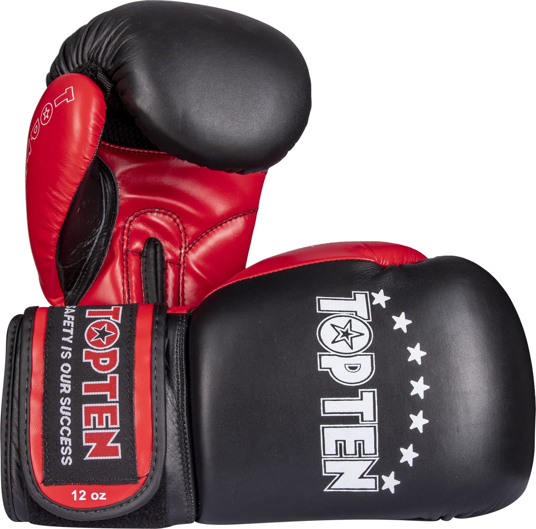TOP TEN Boxen Starter Kit für Anfänger – Boxhandschuhe Männer & Frauen inkl. Boxbandagen & Zahnschutz – Hochwertige Box Handschuhe für Training & Sparring – Boxen Sport Set in 10oz, 12oz, 14oz & 16oz