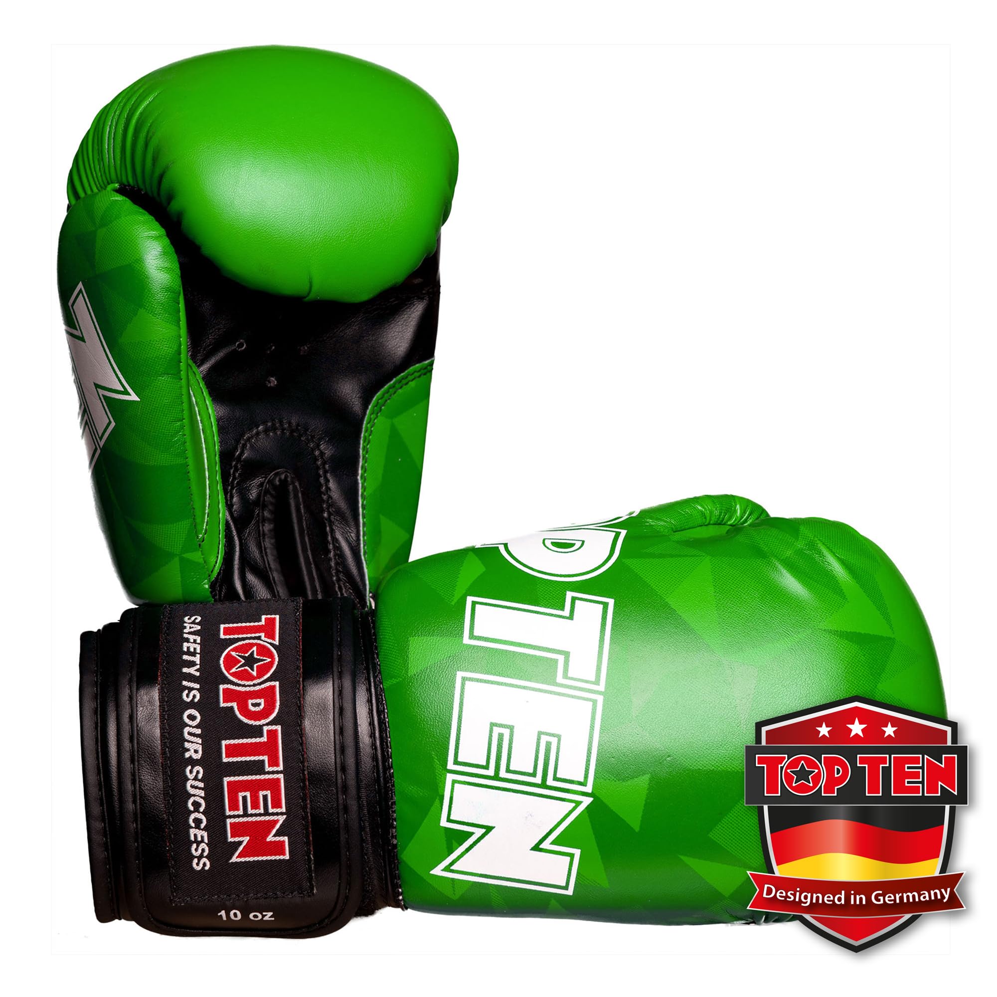TOP TEN Boxhandschuhe Männer & Frauen Prism – Professionelle Box Handschuhe Herren mit dämpfendem PPS-Foam Padding für maximalen Schutz & Dämpfung – Premium Ausrüstung für Boxen 8oz, 10oz, 12oz