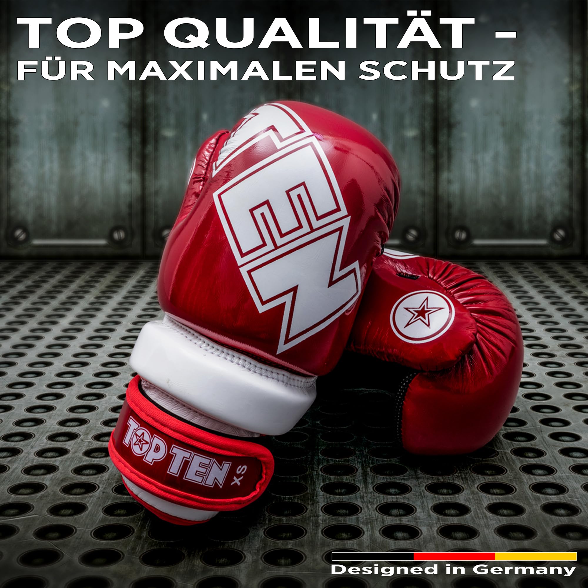 TOP TEN Pointfighter Glossy Block | Kickbox-Handschuhe | WAKO Approved | Original TOP TEN