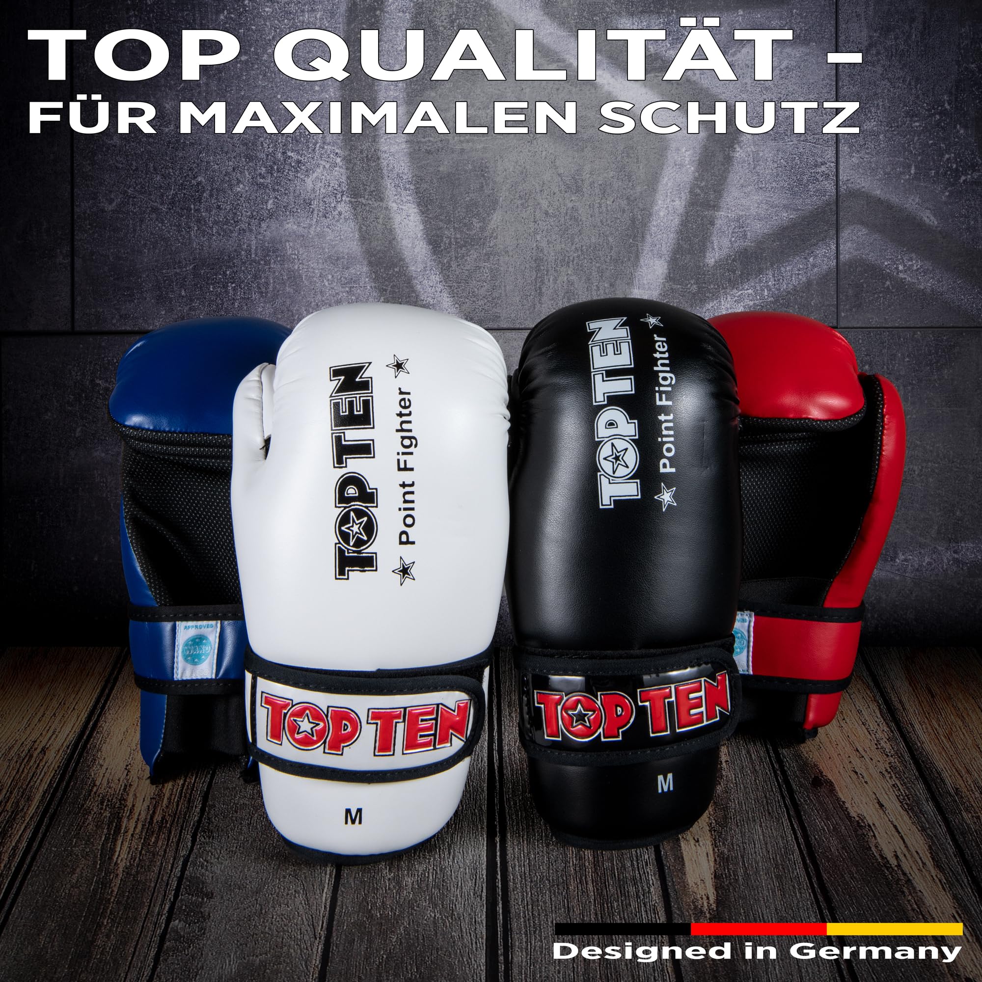 TOP TEN Pointfighter Point Fighter | Wettkampfhandschuhe | Kickboxen | WAKO Approved