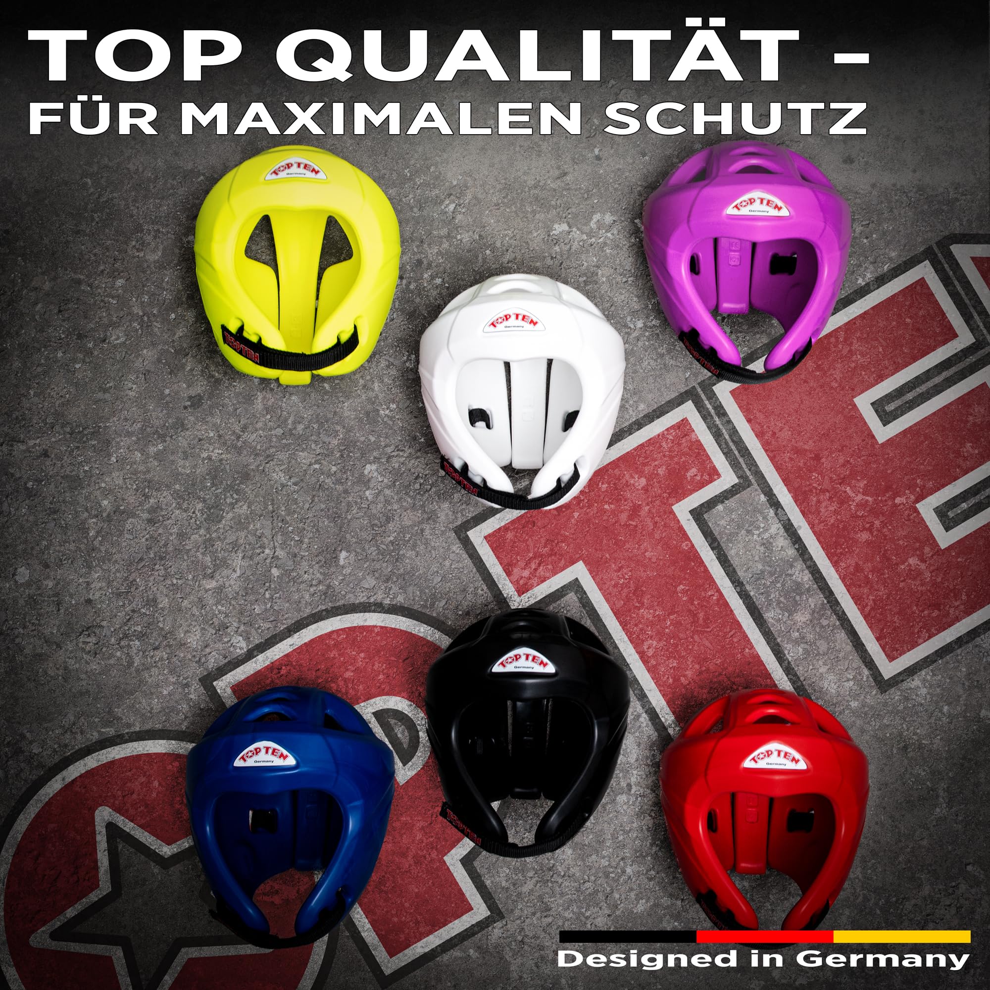 TOP TEN Kopfschutz Avantgarde |WAKO Approved | ITF Approved | Kickboxen | TKD