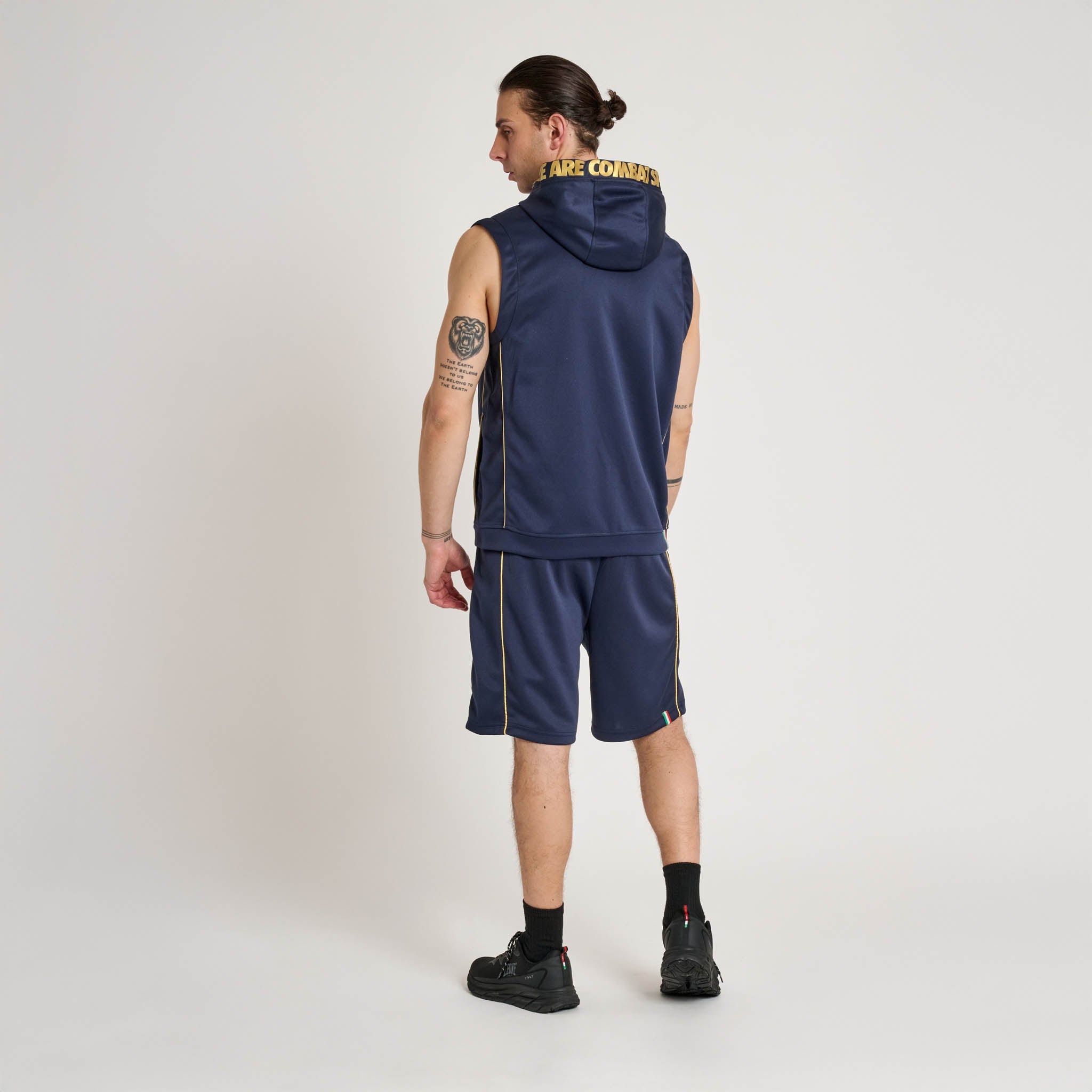 DNA HOODED SLEEVELESS SWEATSHIRT
