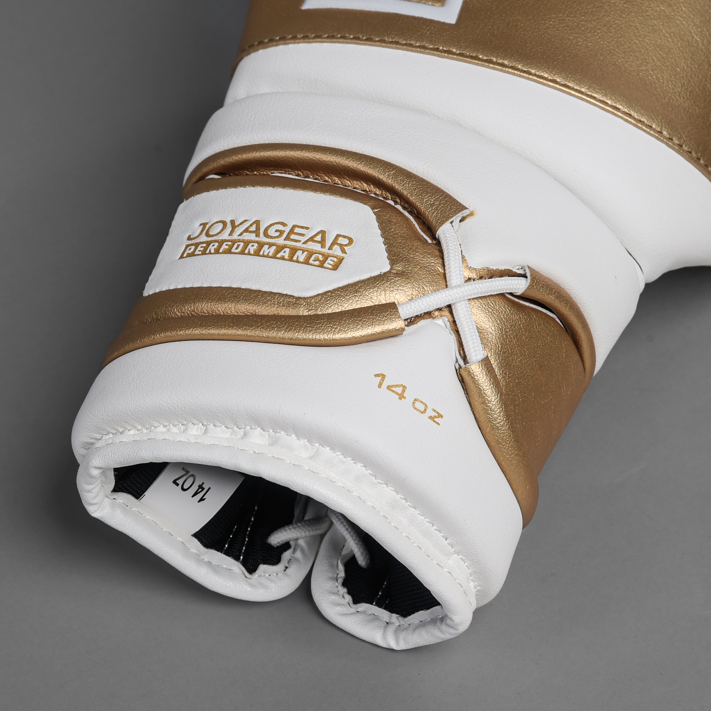 JOYAGEAR PERFORMANCE V2 LACES BOXING GLOVES White/Gold