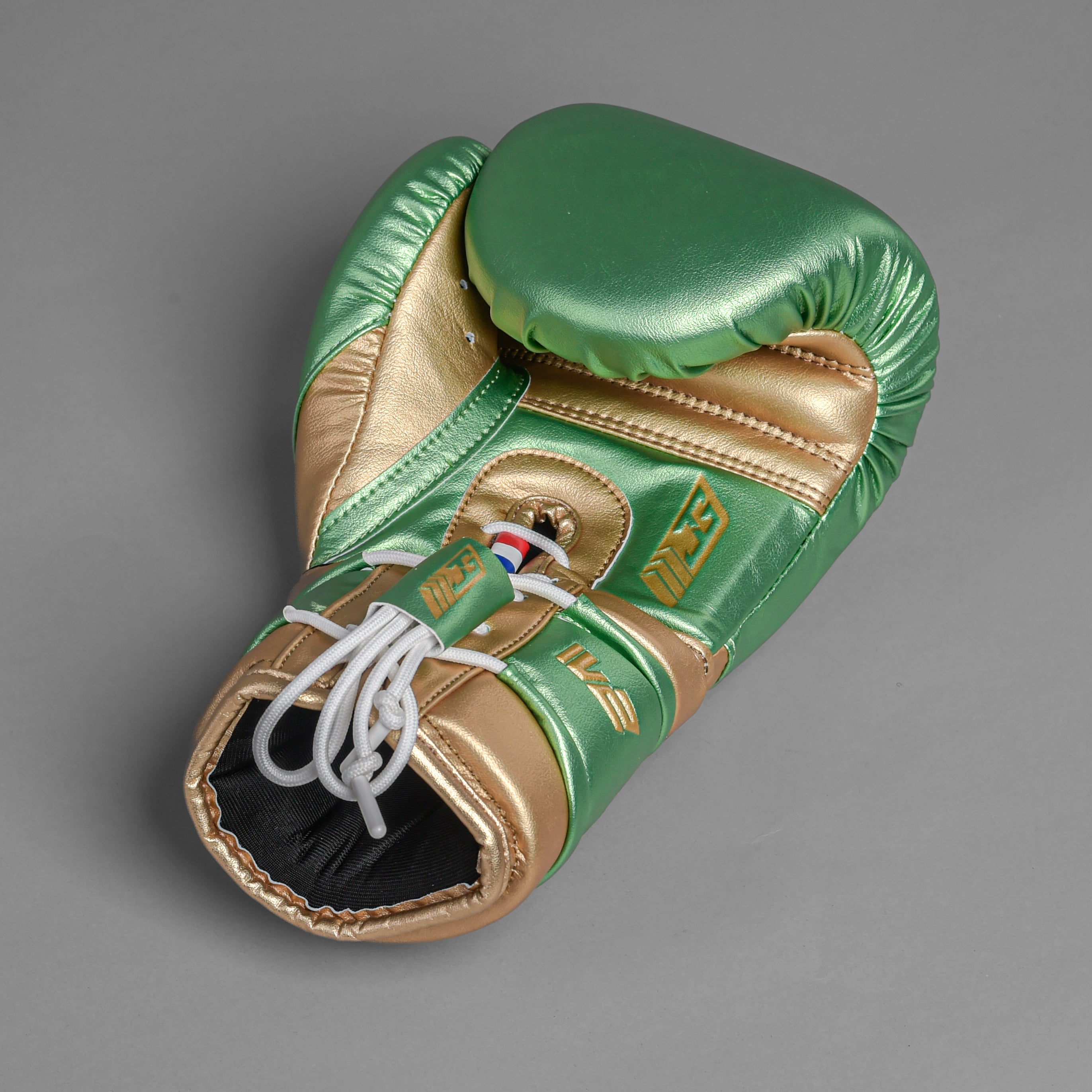 JOYAGEAR PERFORMANCE V2 LACES BOXING GLOVES Green/Gold