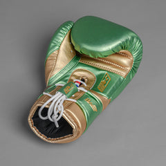 JOYAGEAR PERFORMANCE V2 LACES BOXING GLOVES Green/Gold