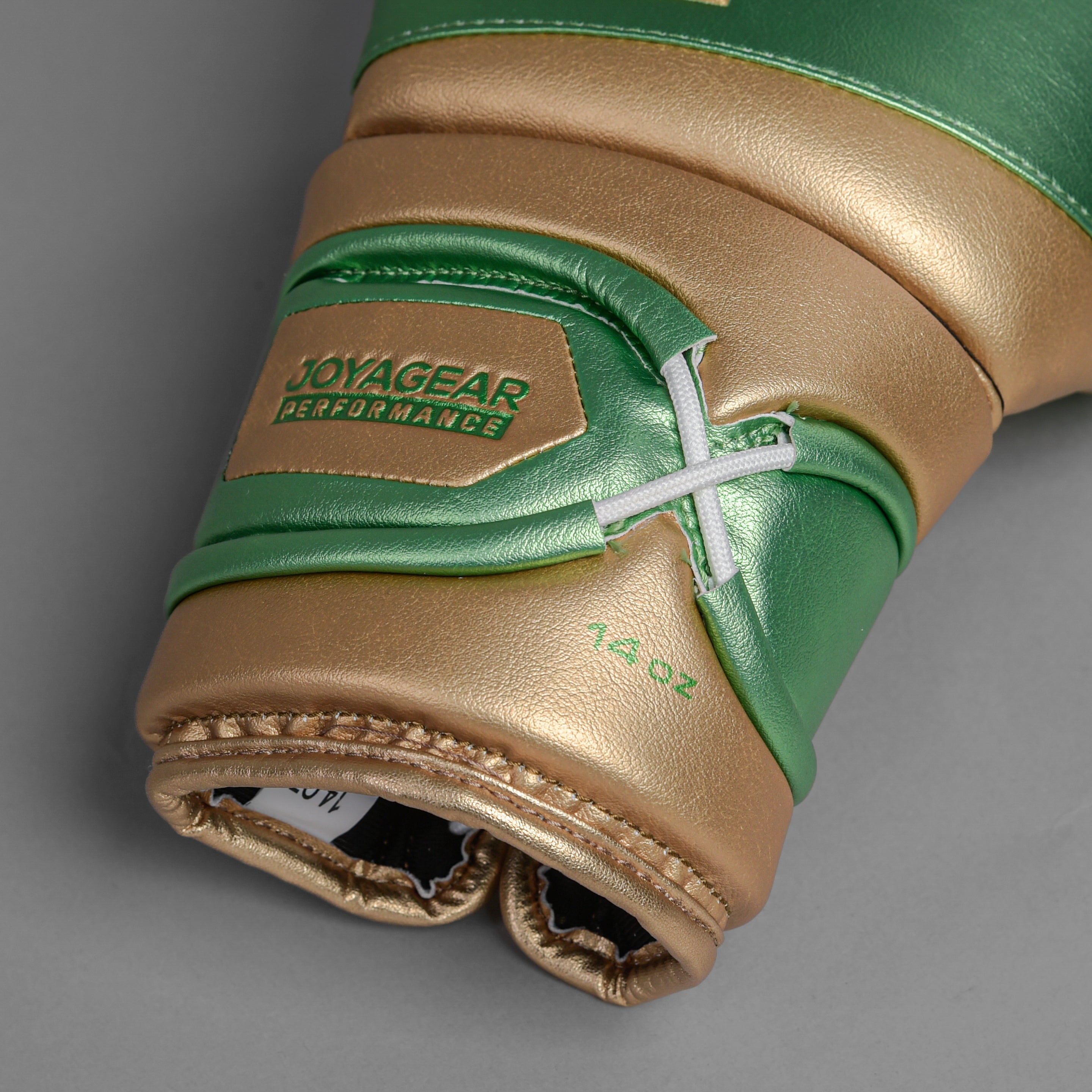 JOYAGEAR PERFORMANCE V2 LACES BOXING GLOVES Green/Gold