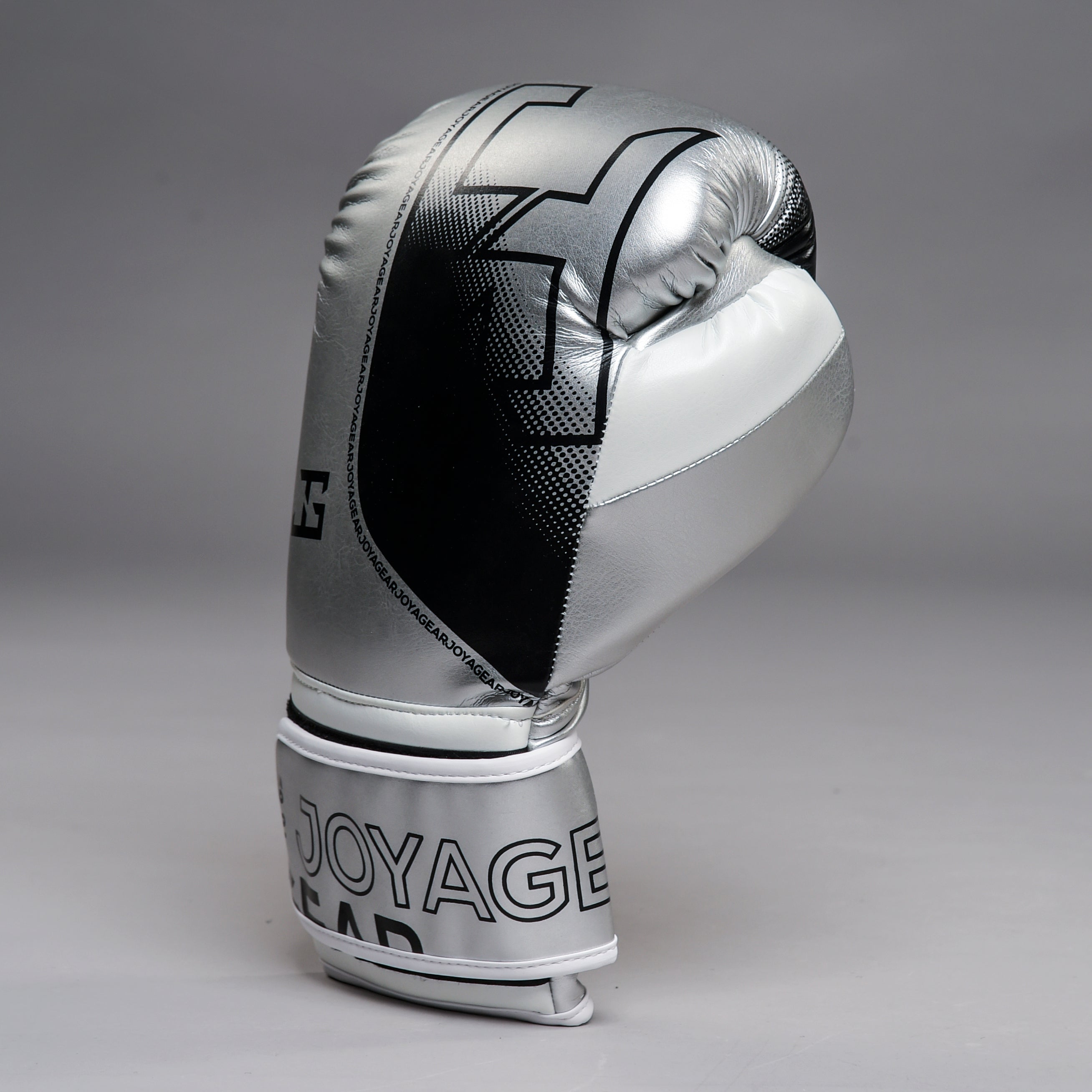 The Joyagear "Evolution" Boxing Gloves - Silver-White