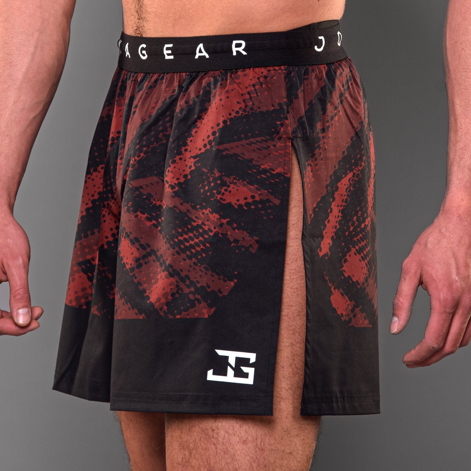 Joyagear Elite High Split MMA Short Red