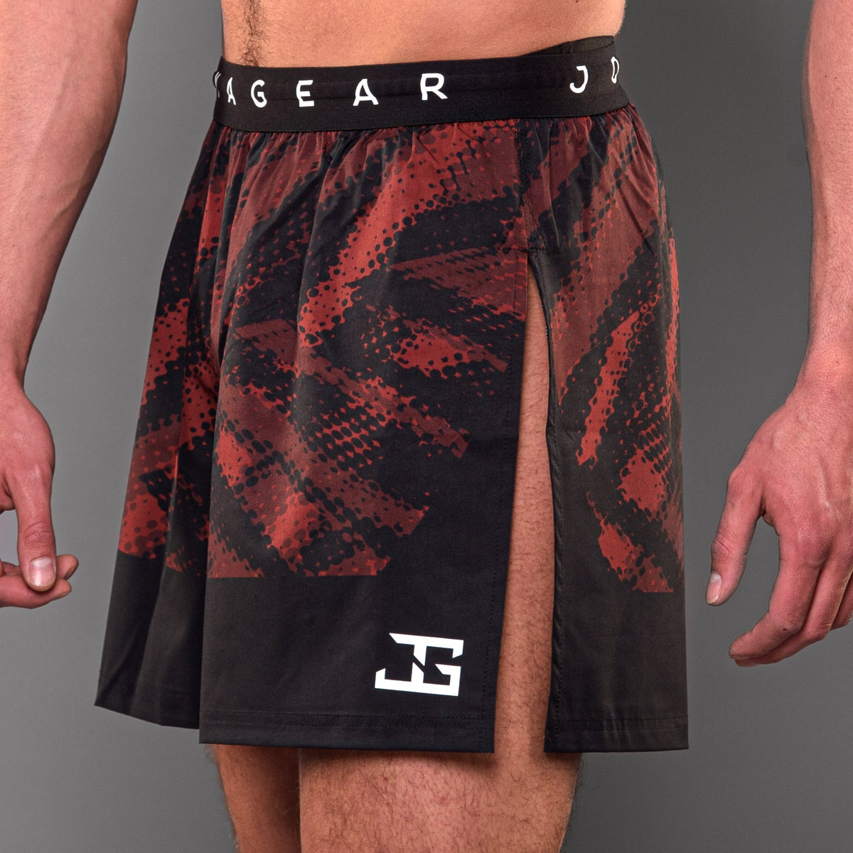 Joyagear Elite High Split MMA Short Red