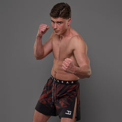 Joyagear Elite High Split MMA Short Red