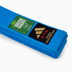 Gürtel Adidas Elite WKF Blau mit Kanji