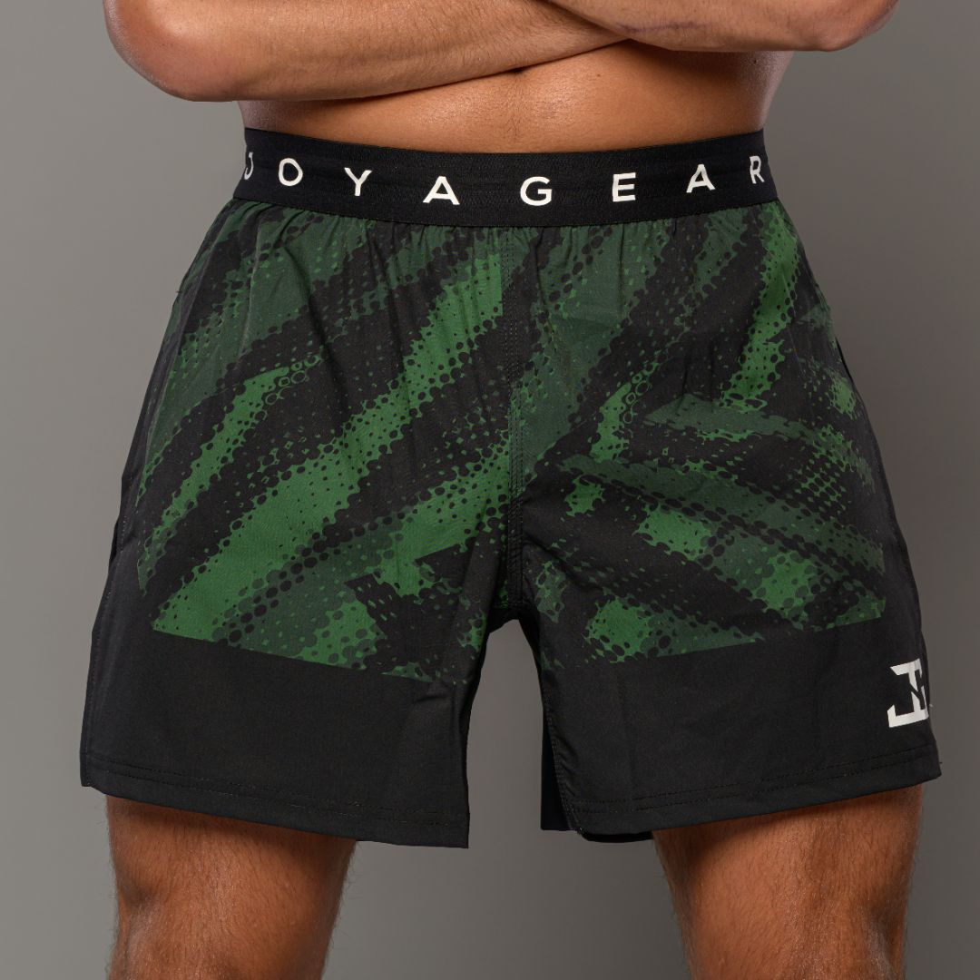 Joyagear Elite High Split MMA Short Green