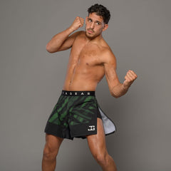 Joyagear Elite High Split MMA Short Green