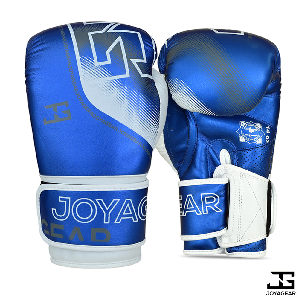 The Joyagear "Evolution" Boxing Gloves - Blue-White