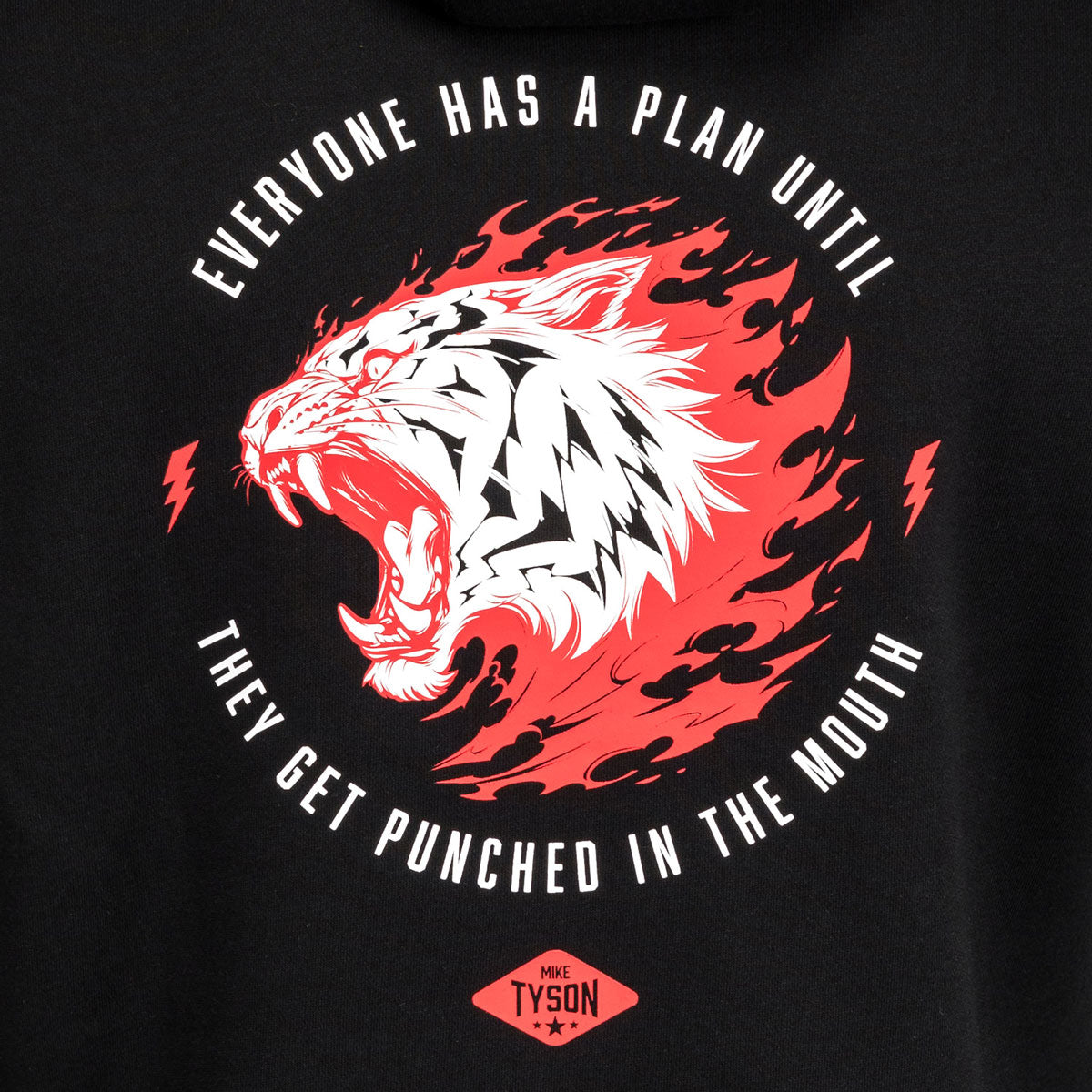 Sweatshirt Venum x Mike Tyson Tiger mit Kapuze Schwarz