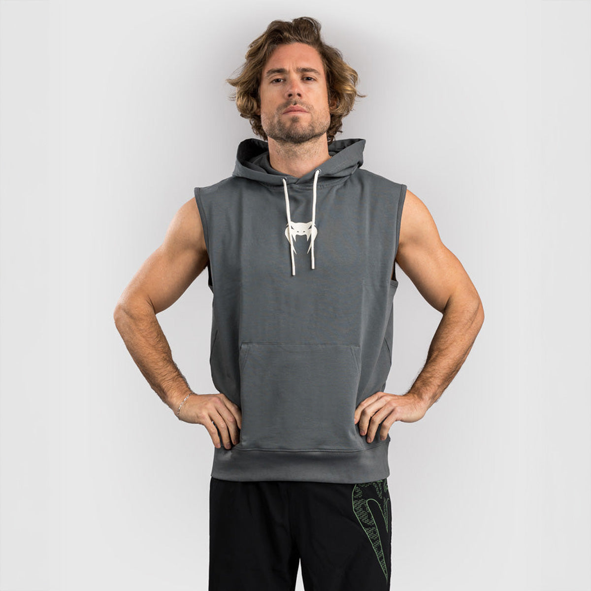 Ärmelloses Sweatshirt Venum Sparring mit grauer Kapuze